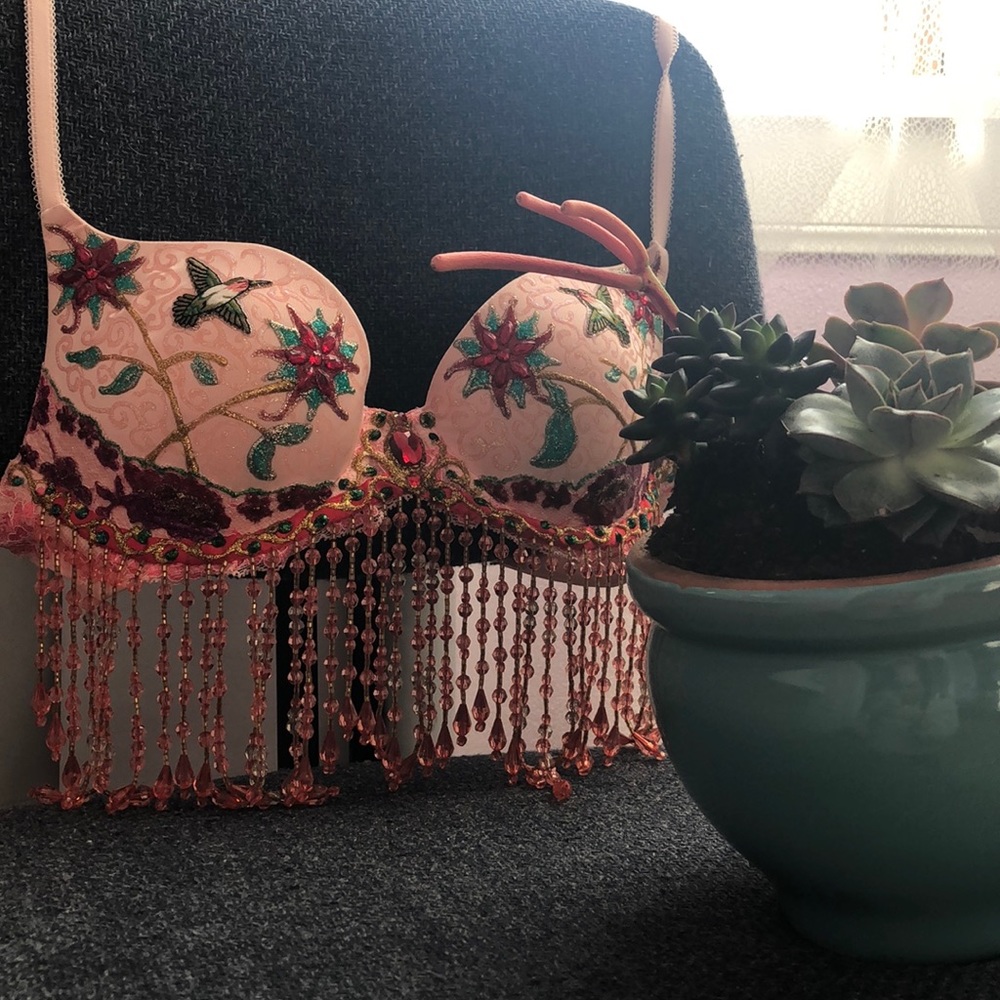 Handmade Oregon country fair decorated bra
